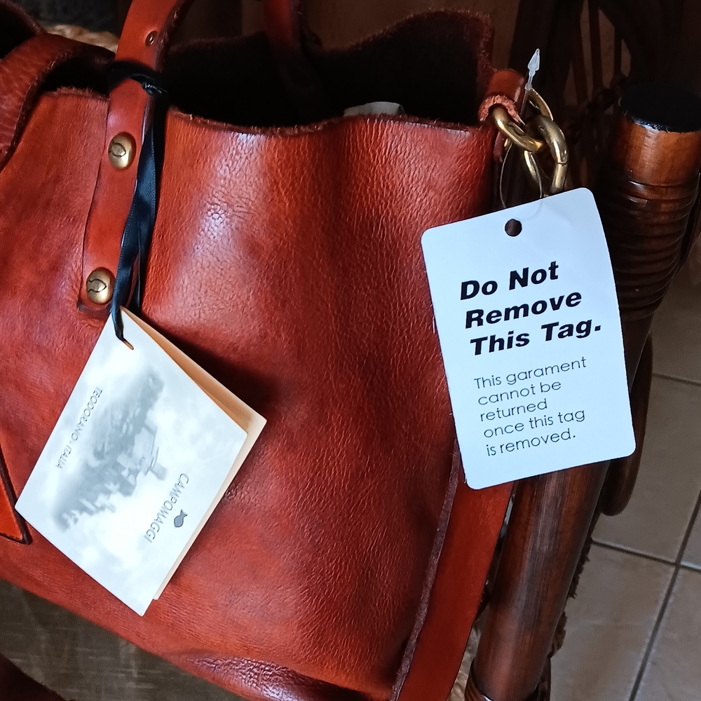 Campomaggi NWT Stunning Chestnut Leather Tote - Picture 2 of 10